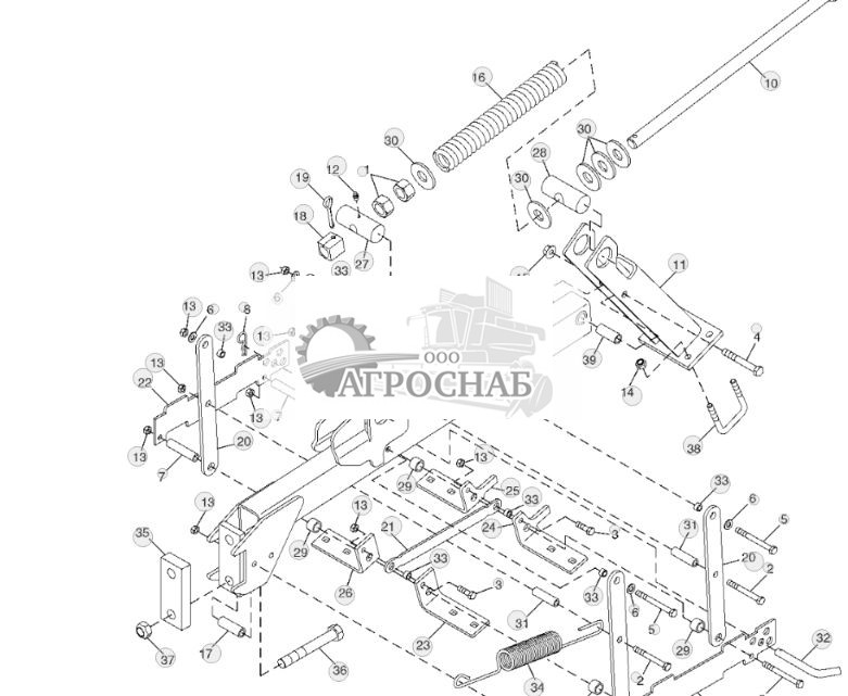 ТЯГОВАЯ ШТАНГА БОРОНЫ С 2-ВИТКОВЫМИ СПИРАЛЬНЫМИ ЗУБЬЯМИ И ПОДВИЖНОЙ КОРЗИНОЙ - ST538011 159.jpg